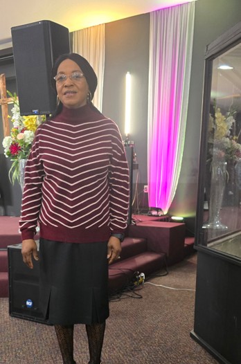 Dr. Cynthia Sowah at a ministry event
